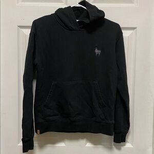10Tree | Black | Peru Embroidered Llama Hoodie | Pullover | Size XS
